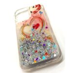 Apple iPhone 12 Pro Max Hoesje hartje Glitters Siliconen TPU Case Zwart BlingBling