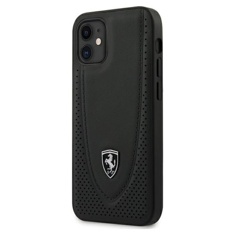 1-62-1 Apple iPhone 12 Mini Zwart Ferrari Hard Back cover hoesje - Afbeelding 1