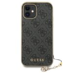 Apple iPhone 12 Mini zwart Guess Marble Hard Back cover hoesje - Afbeelding 2