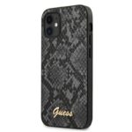 Apple iPhone 12 Pro Zwart Guess Marble Hard Back cover hoesje - Afbeelding 4