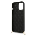 Apple iPhone 12 Pro  zwart Guess Marble Hard Back cover hoesje - Afbeelding 3