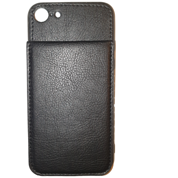 11 Apple iPhone 7 Plus / 8 Plus zwart achterkant met pasjes - Afbeelding 1