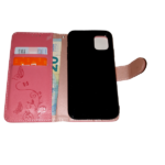 Apple iPhone 11 pro max roze boek hoesje met extra vakjes voor pasjes en brief geld - Afbeelding 2
