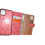 Apple iPhone 11 pro max roze boek hoesje met extra vakjes voor pasjes en brief geld - Afbeelding 3