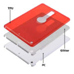 Apple iPad 2018 A1893/A1954 hoes Glitters extra stevig Bling Bling – keuze uit 8 kleuren - Afbeelding 2