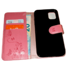 Apple iPhone 11 pro max roze boek hoesje met extra vakjes voor pasjes en brief geld