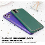 Apple iPhone 12 Pro Max Back Cover Luxe High Quality Leather Case - Afbeelding 8