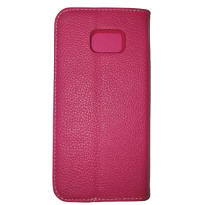 Samsung Galaxy S6 roze boek hoesje met extra vakjes voor pasjes