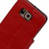 Samsung Galaxy S6 rood boek hoesje met extra vakjes voor pasjes en brief geld