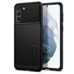 Samsung Galaxy S21/S30 Plus Zwart  Spigen  Standing back cover hoesje - Afbeelding 2