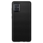 Samsung  Galaxy A71 Silicone zwart Spigen  Armor back cover hoesje - Afbeelding 4