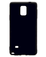 Samsung Galaxy Note 4 Stevige Zwart Silicone hoesje