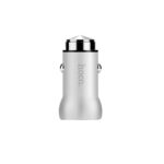 Hoco autolader 1xUSB QC 2.0 2.1A keuze uit zilver en zwart - Afbeelding 2