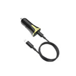 Autolader Hoco -1xUSB QC 3.0 + 1xUSB Type C PD 3.0 met Lightning-USB Type C kabel zwart - Afbeelding 6