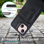 Apple iPhone  13 / 13 Pro Kunstleer Achterkant hoesje met 5 pasjes - Afbeelding 4