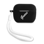 Original Case GUESS – AirPods Cover Zwart Silicone hoesje