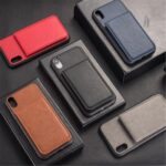 iPhone XSMAX Bruine hoesje met pasje - Afbeelding 2