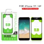 Apple iPhone 7 PLUS/ 8 PLUS Silicone Zwart Slim-Fit hoesje met Tempered Glass Screenprotector - Afbeelding 4