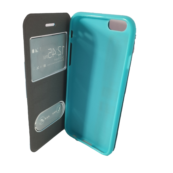 ipone-66plus-ipone-5 Apple iPhone 5/5S/SE Commando Case blauwe hoesje - Afbeelding 1