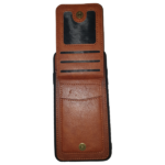 iPhone XSMAX Bruine hoesje met pasje