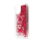 Apple iPhone 11 Pro  Guess Rode Glitter Hoesje - Afbeelding 4