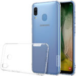Samsung Galaxy A20/A30S Nillkin backcover silicone zwart hoesje