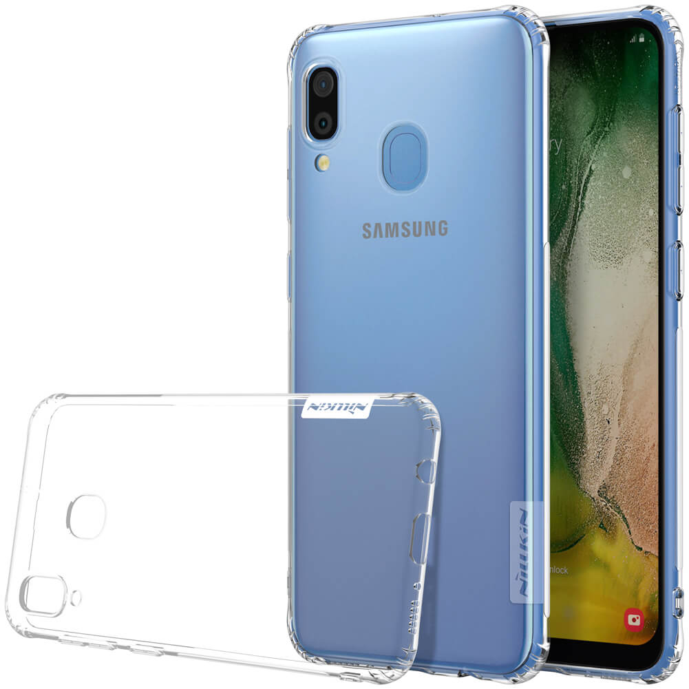 nillikin_tpu_a30_trans-12-d Samsung Galaxy A20/A30S Nillkin backcover silicone zwart hoesje - Afbeelding 1