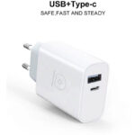 Fast Charger USB C en USB A 2.4A