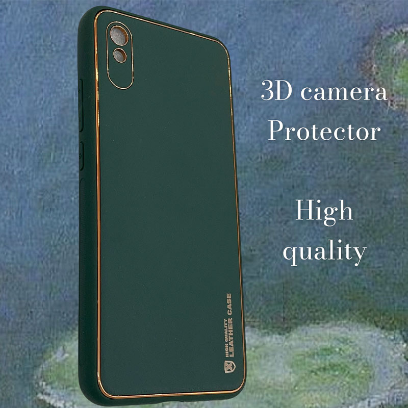 oppo-case-338 Xiaomi Redmi 9A Real Leather back cover hoesje l Redmi 9A Camera beschermend hoesje - Afbeelding 1