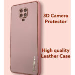 Xiaomi Redmi Note 9 Pro Real Leather back cover hoesje l Redmi Note 9 Pro Camera beschermend hoesje - Afbeelding 2