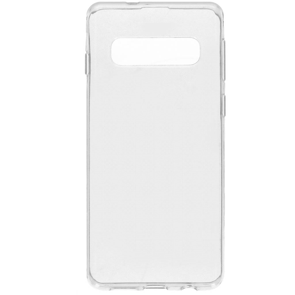s10-trans Samsung Galaxy S10 Hoesje silicone doorzichtig - Afbeelding 1
