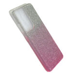 Samsung Galaxy S21/S30 Plus Roze 3D Gliters  achterkant hoesje