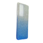 Samsung Galaxy S21/S30 blauw Gliters  achterkant hoesje