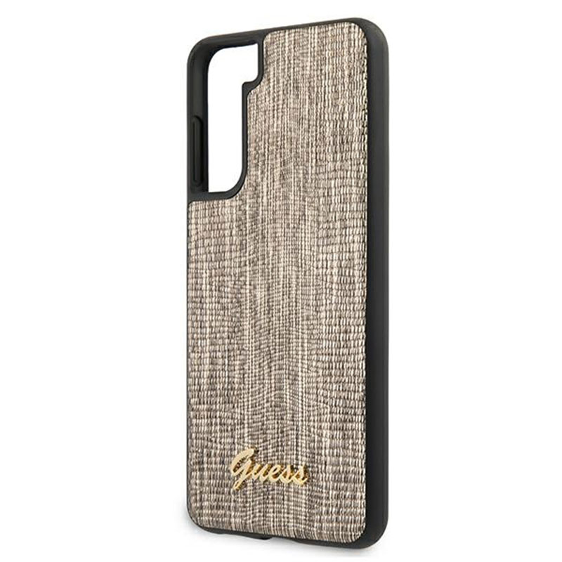 s21-merk-hoesje-113 Samsung Galaxy S21/S30 Plus Goud Guess back cover hoesje - Afbeelding 1