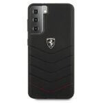 Samsung Galaxy S21/S30 Ferrari Zwart  Real Leather back cover hoesje - Afbeelding 7