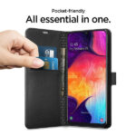 Samsung Galaxy S10e G970 zwart boek hoesje met extra vakjes voor pasjes - Afbeelding 6