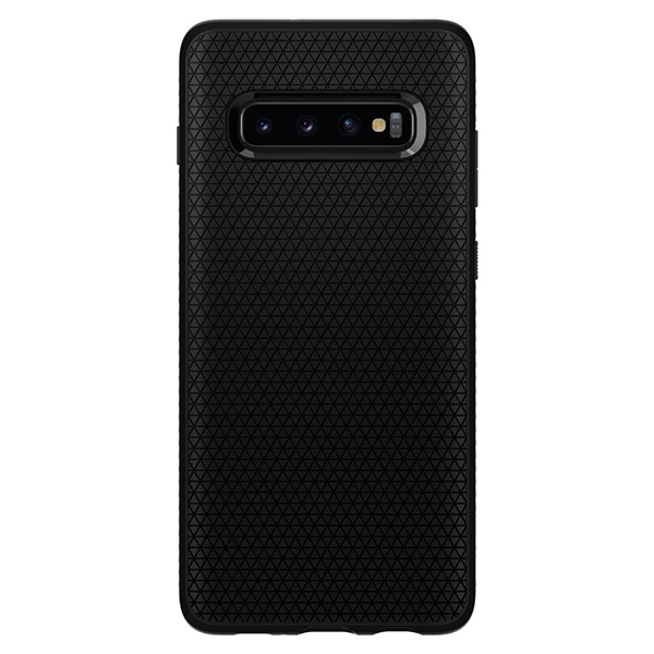 spigen_liquid_air_s10-4-d-2 Samsung Galaxy S10 Plus Zwart Fashion Spigen siliconen back cover hoesje - Afbeelding 1