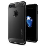 Apple iPhone 7 PLUS/ 8 Plus Silicone zwart Spigen hoesje extra stevig - Afbeelding 8
