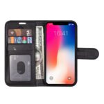 Apple iPhone XS Max echt leer boek hoesje met extra vakjes voor pasjes en brief geld - Afbeelding 2