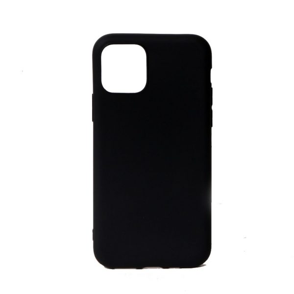 zkpzmqyg-600x600-1 Apple iPhone 12 Pro Zwart Silicone backcover hoesje - Afbeelding 1